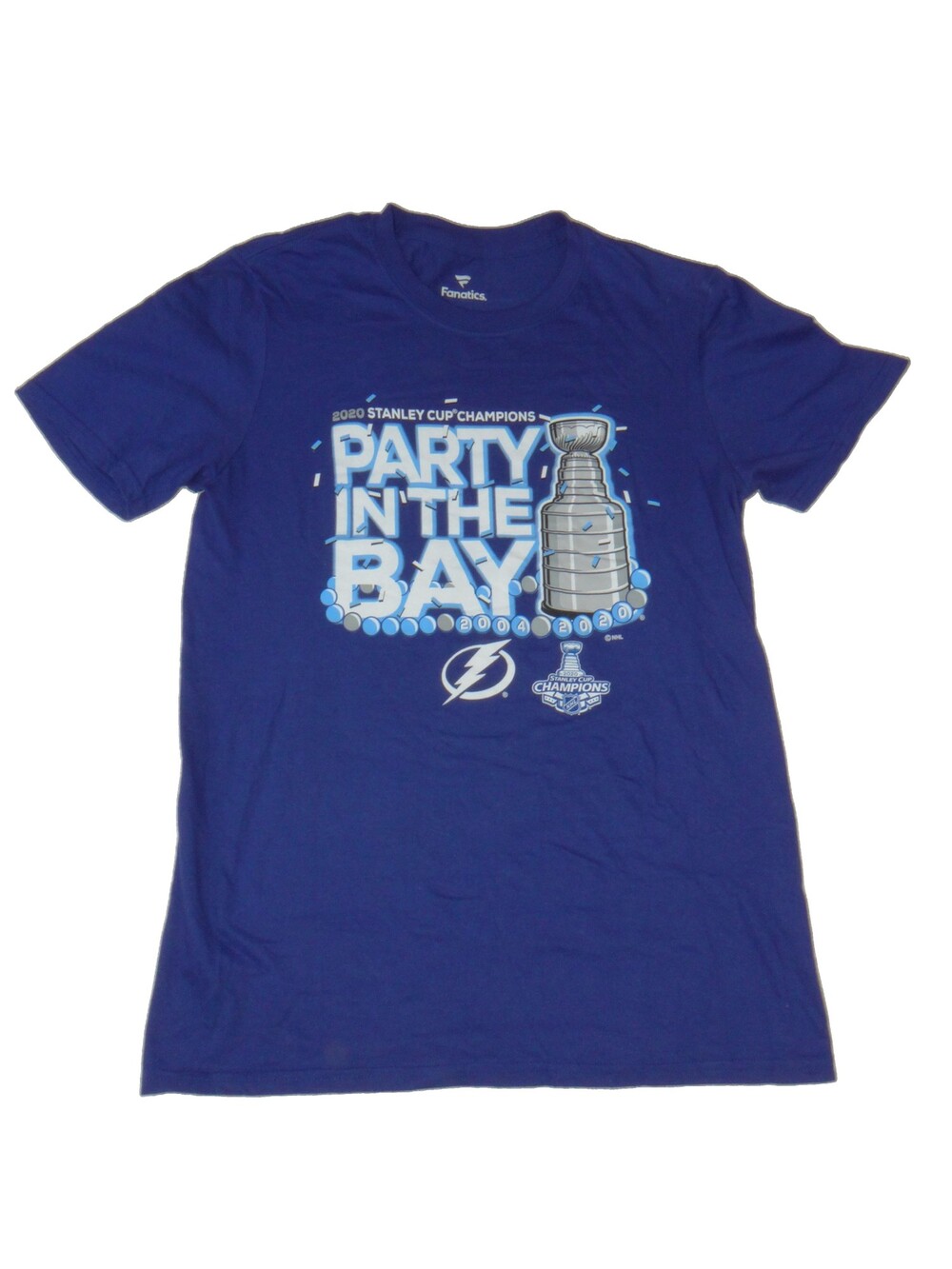 Fanatics 2020 Stanley Cup Champions T-shirt Small Blue